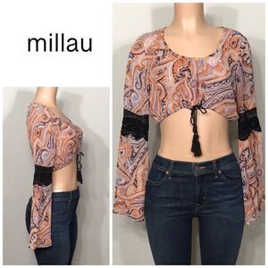 BOHO crop top. NWT